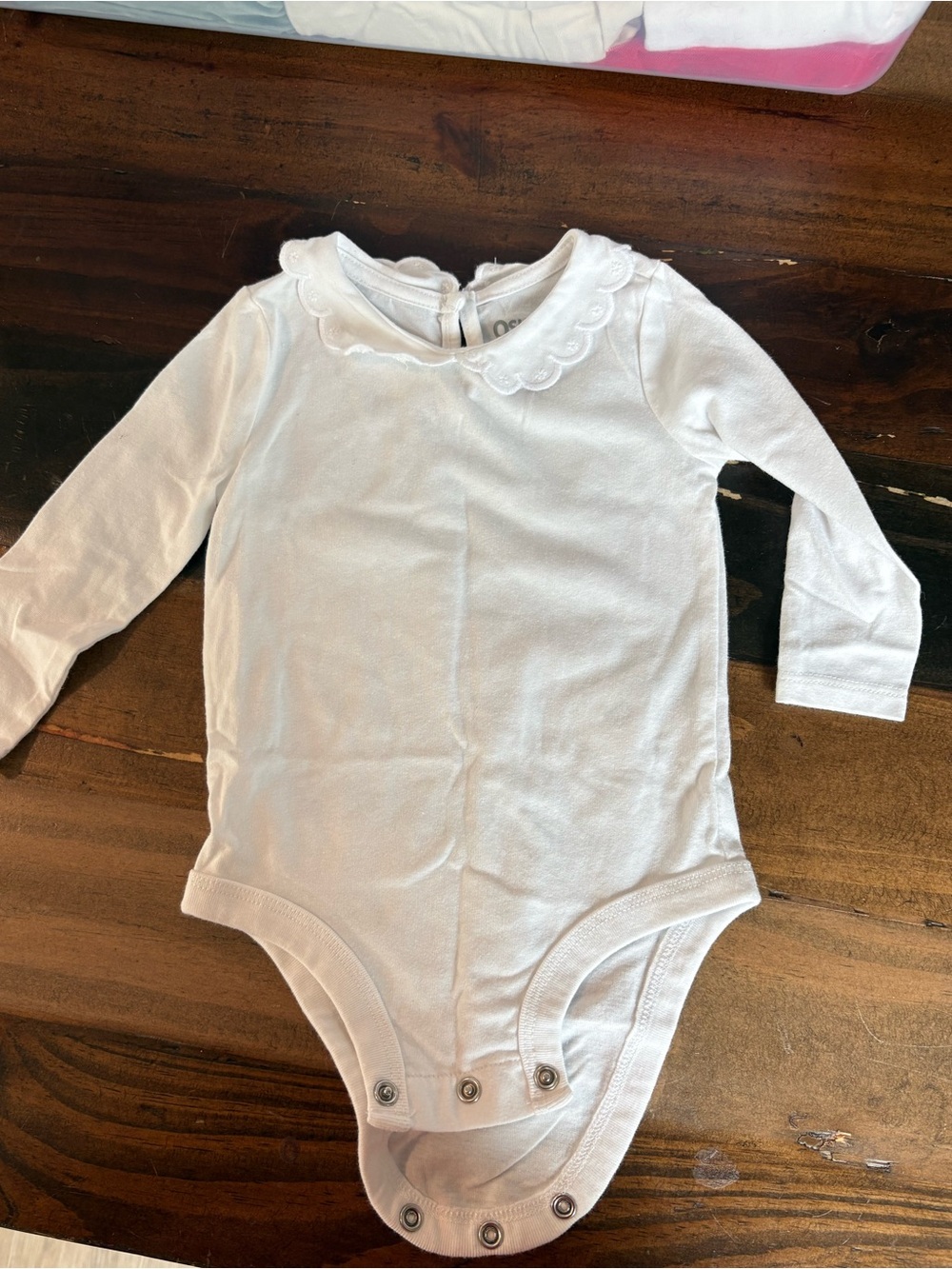 Osh Kosh long sleeve bodysuit with Peterpan collar